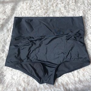 Unique Vintage Black Gilda High Waist Swim Bottoms